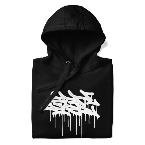 Sudadera con capucha unisex de tag canwer a squeezer de dos pisos.